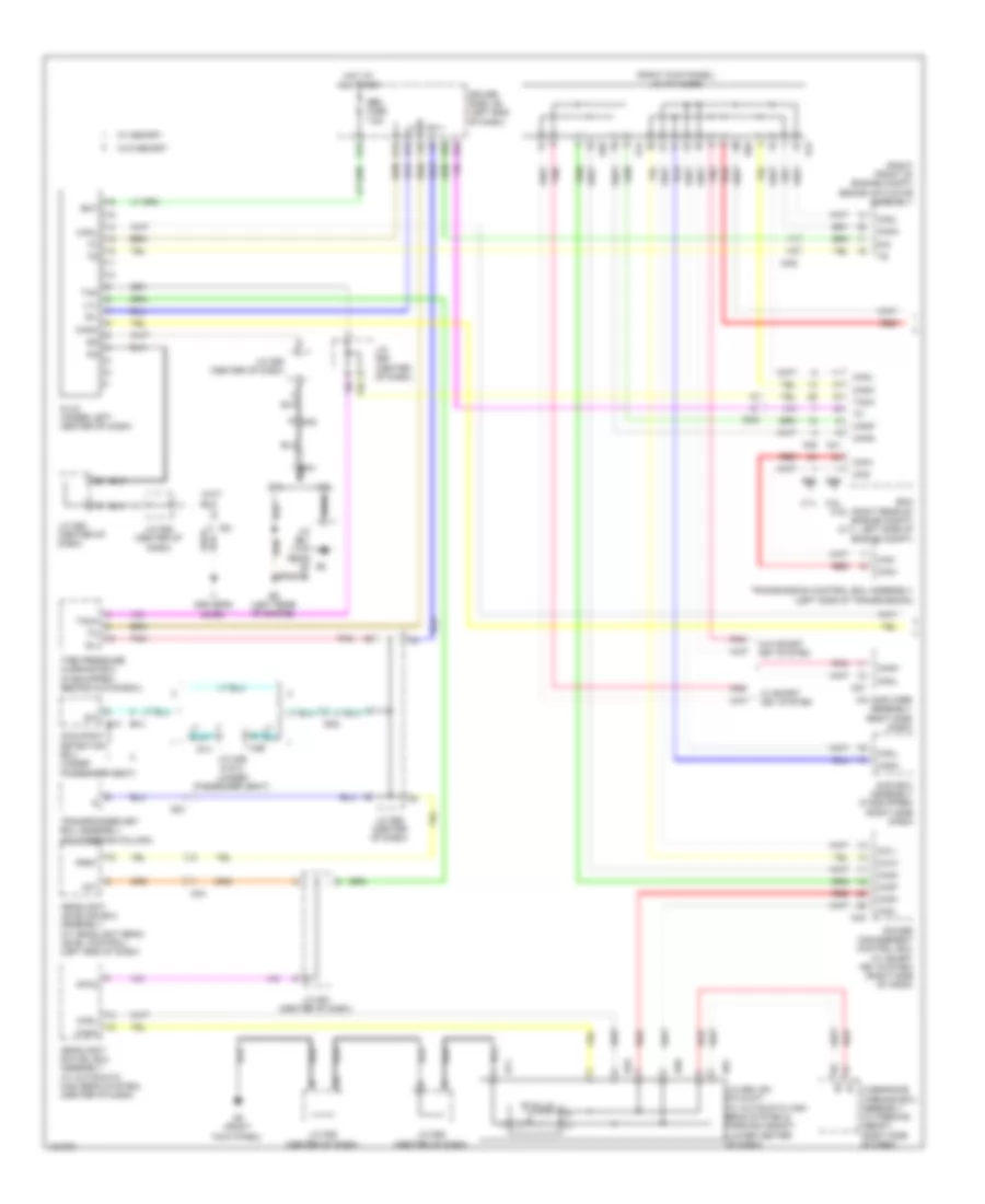 Электросхема линии передачи данных CAN (1 из 2) для Toyota Venza LE 2014
