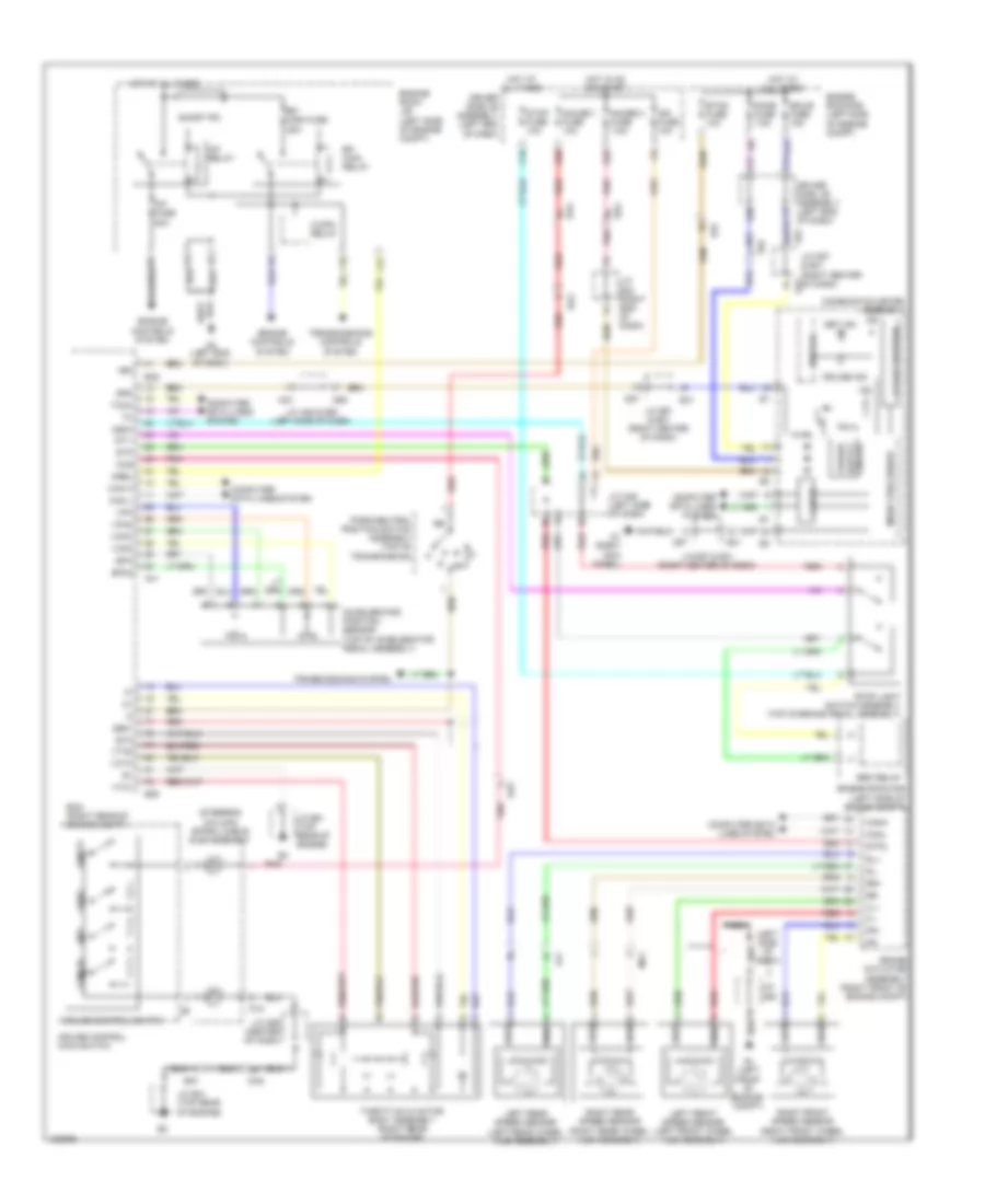 3.5L, Электросхема системы круизконтроля для Toyota Venza LE 2014