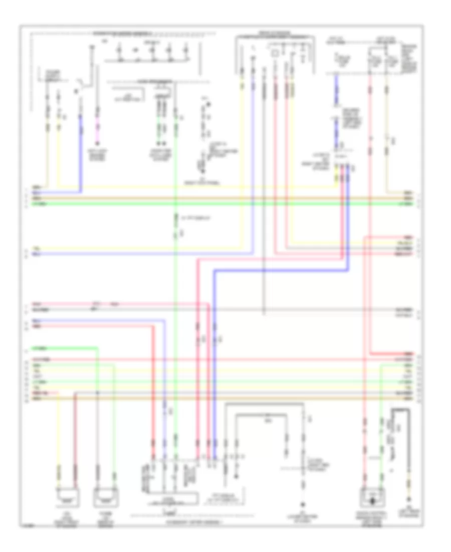 2.7L, Электросхема системы управления двигателем (3 из 4) для Toyota Venza LE 2014