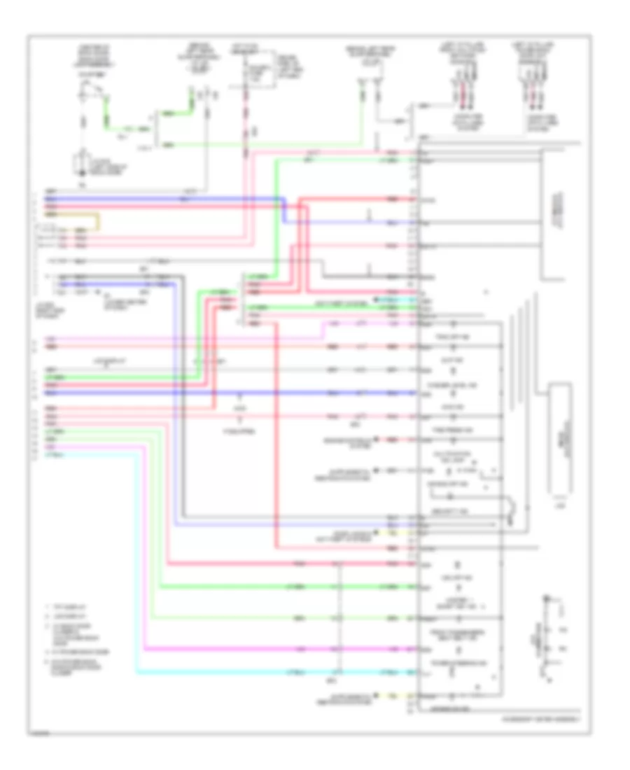 Электросхема панели приборов (3 из 3) для Toyota Venza LE 2014