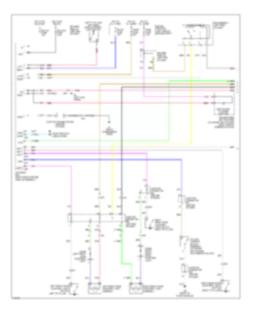 Электросхема подсветки (1 из 2) для Toyota Venza LE 2014