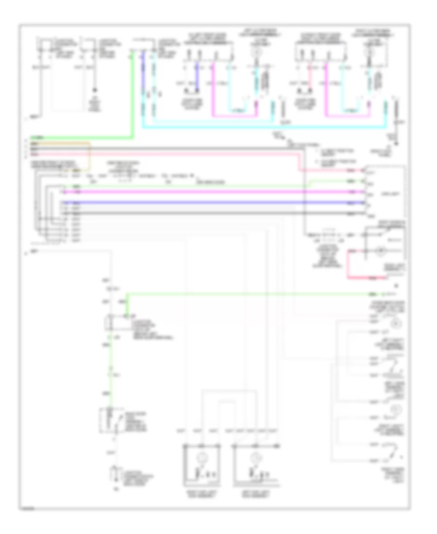 Электросхема подсветки (2 из 2) для Toyota Venza LE 2014