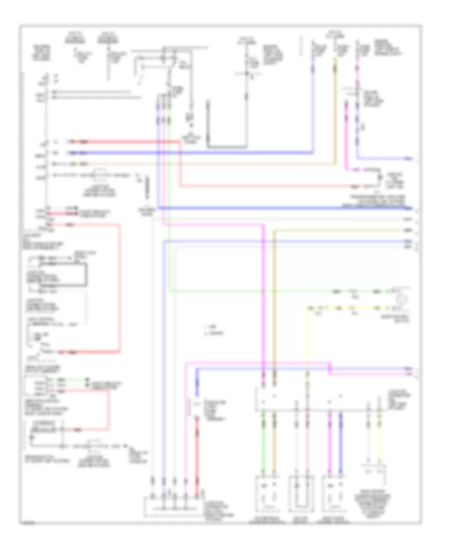Электросхема подсветки приборов (1 из 2) для Toyota Venza LE 2014