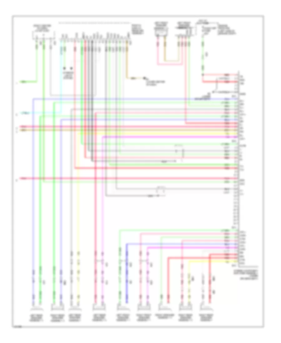 Электросхема навигации GPS, С 13 спикерами без Навигационный Тип Получателя (4 из 4) для Toyota Venza LE 2014