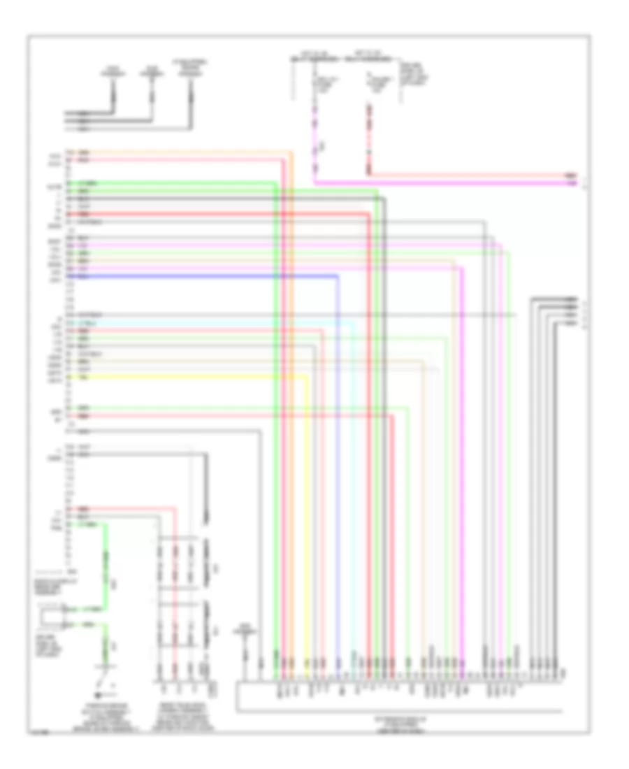 Электросхема навигации GPS, 6 спикеров (1 из 4) для Toyota Venza LE 2014