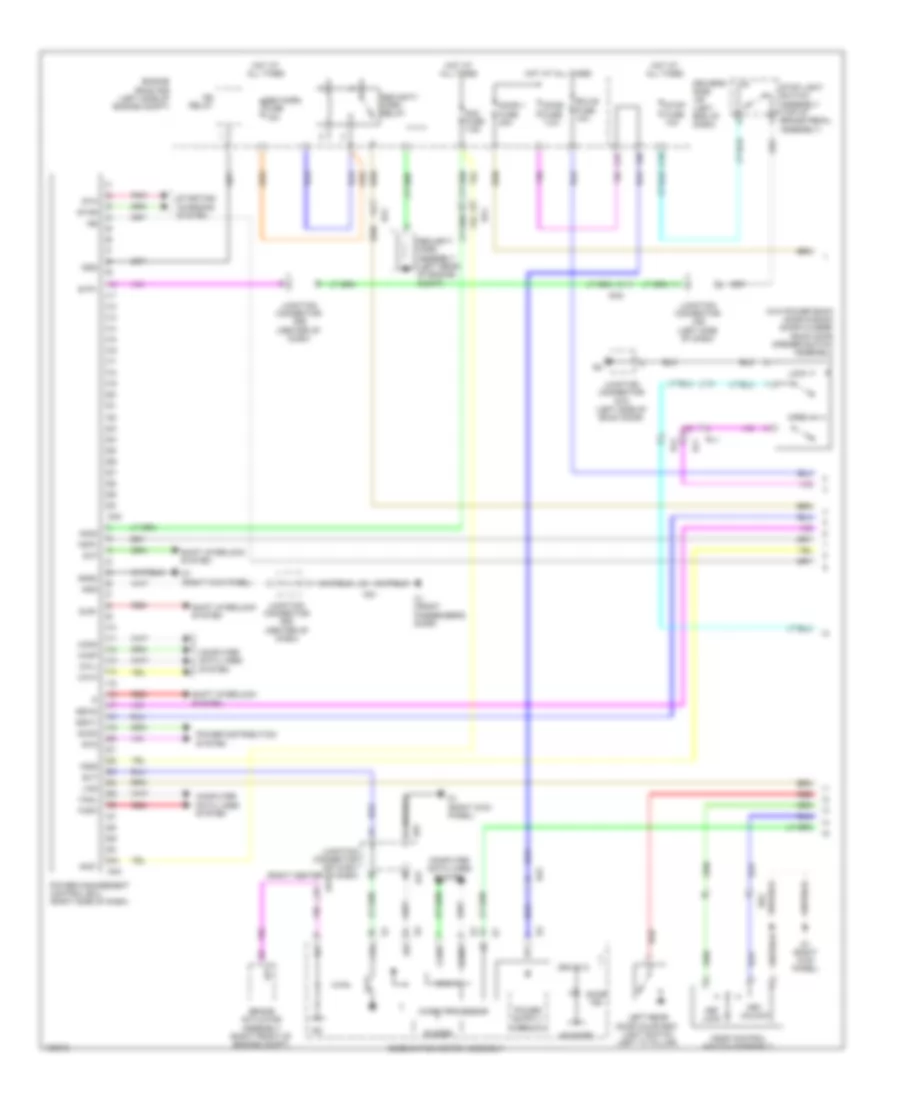Электросхема центрального замка, С Система безключевого доступа (1 из 4) для Toyota Venza LE 2014