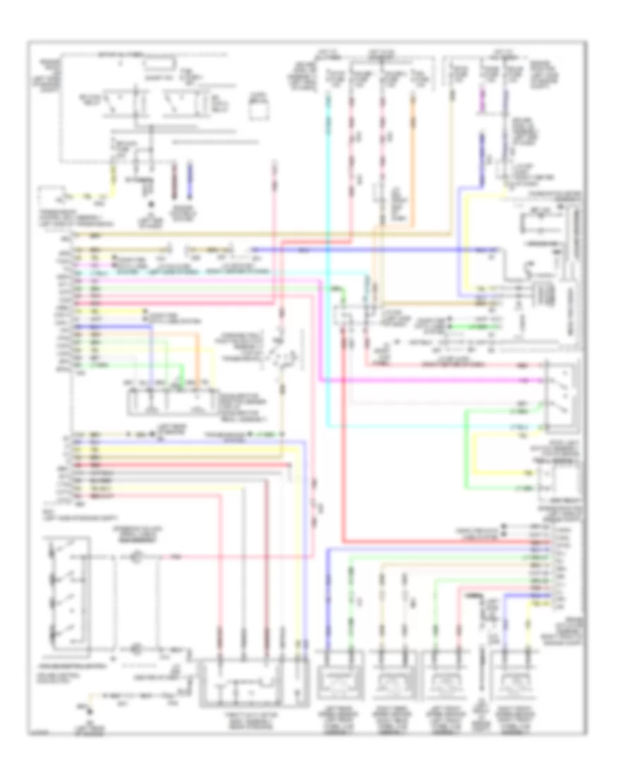 2.7L, Электросхема системы круизконтроля для Toyota Venza XLE 2014