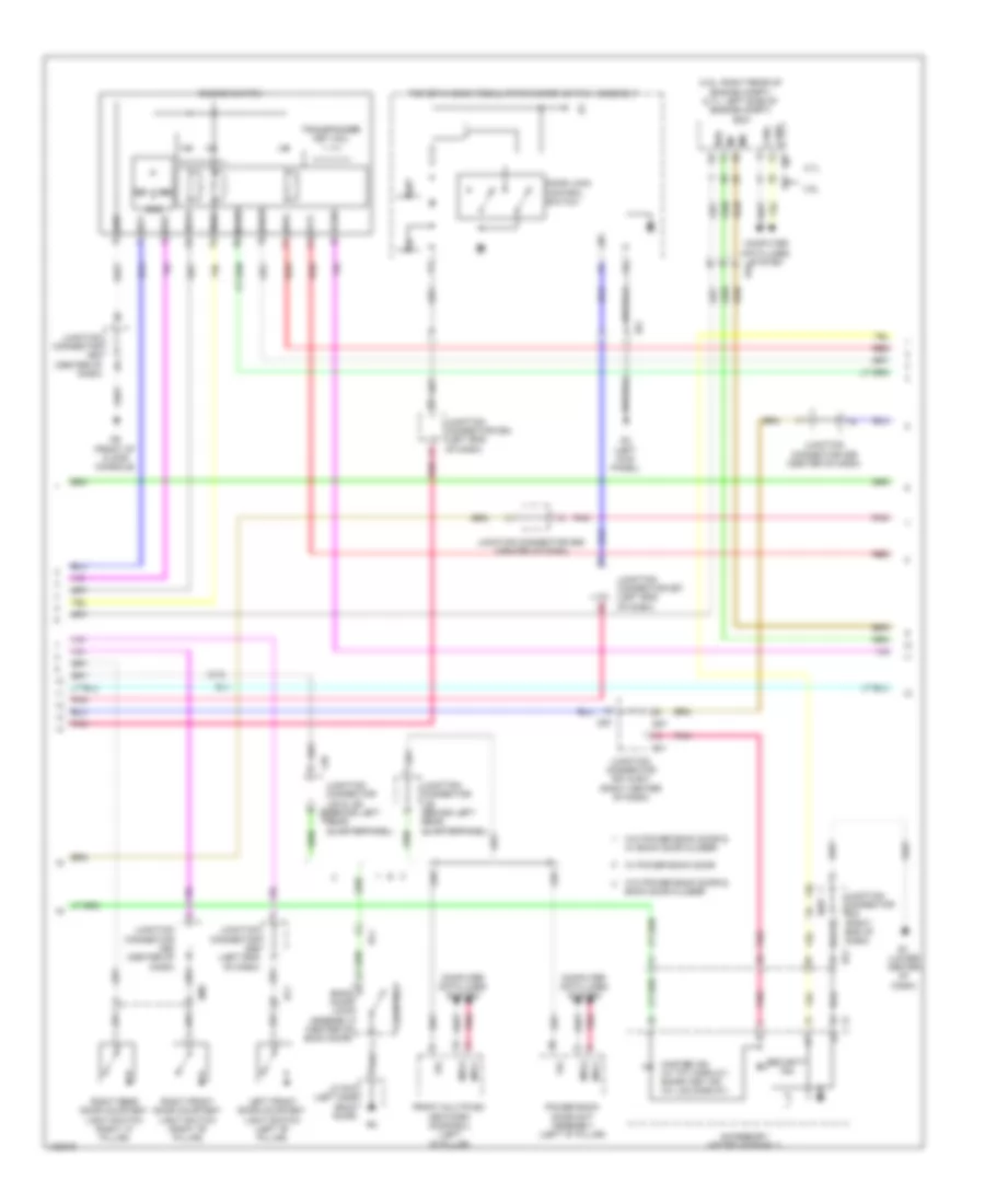 Электросхема центрального замка, С Система безключевого доступа (3 из 4) для Toyota Venza XLE 2014