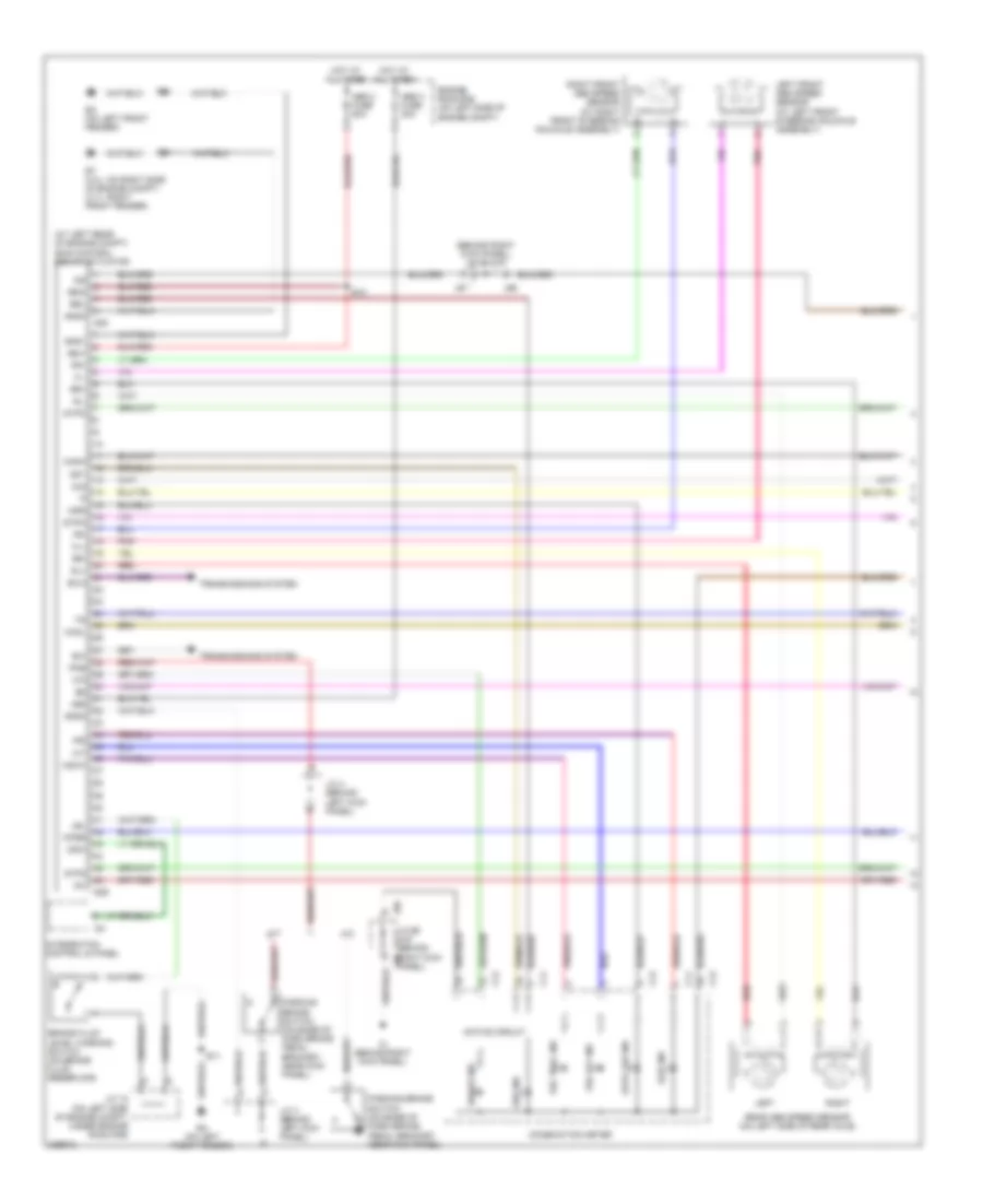 Электросхема антиблокировочной тормозной системы АБС (ABS), Такси Доступа/Стандарта withVSC (1 из 2) для Toyota Tundra Limited 2005