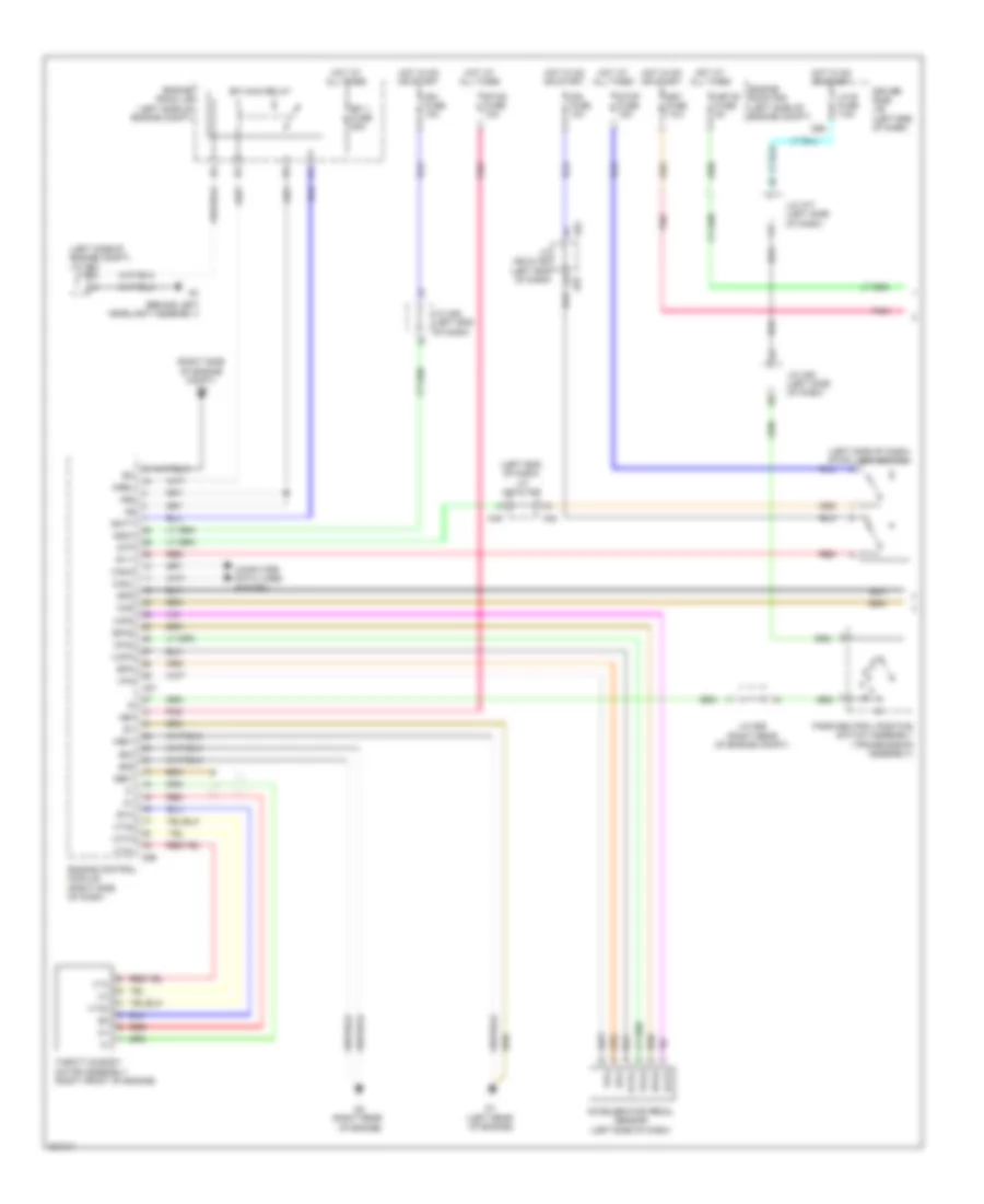 Электросхема системы круизконтроля (1 из 2) для Toyota Sequoia SR5 2010
