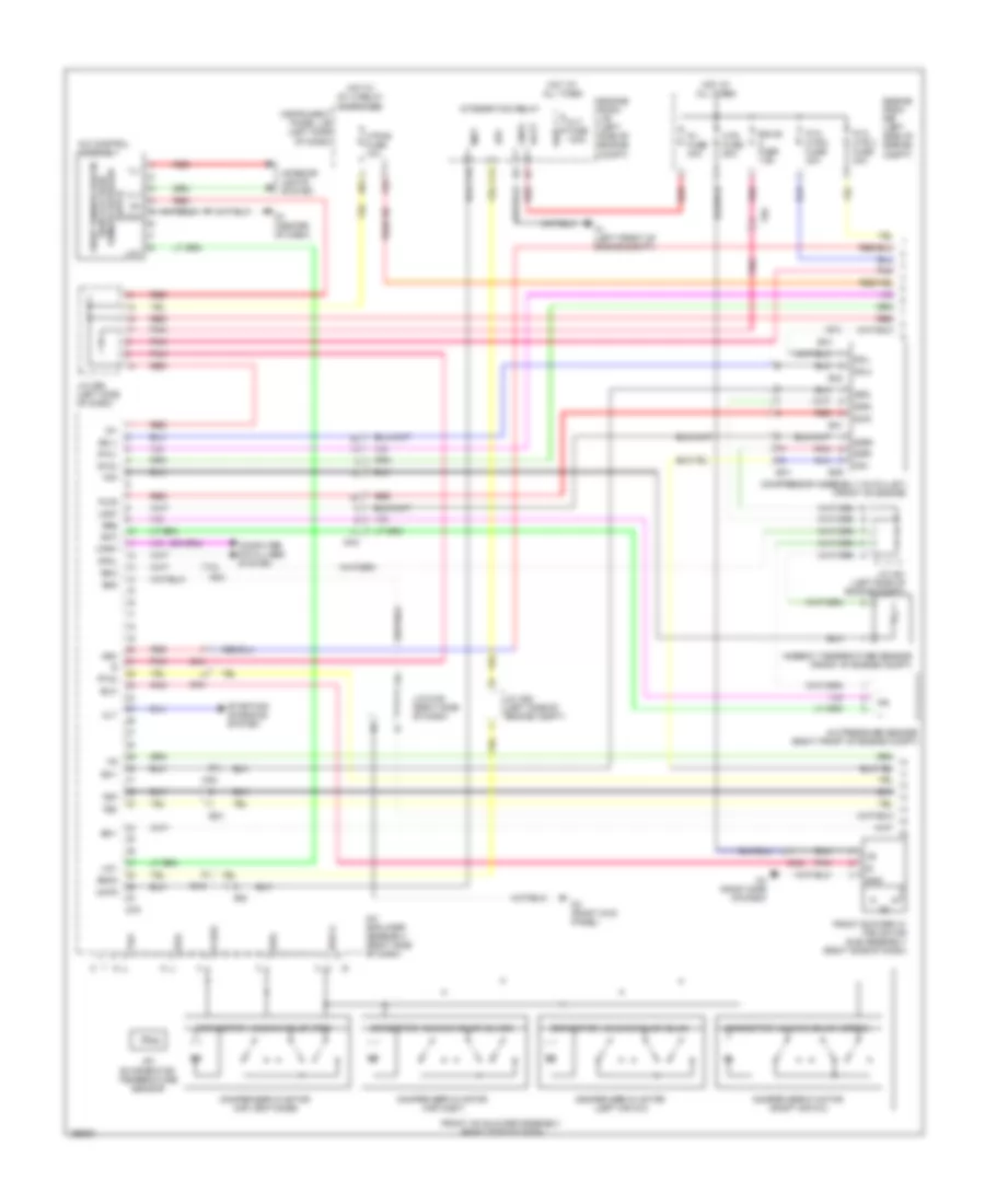 Электросхема кондиционера A/C (1 из 2) для Toyota Sienna 2012