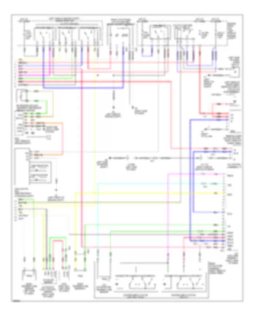 Электросхема кондиционера A/C (2 из 2) для Toyota Sienna 2012