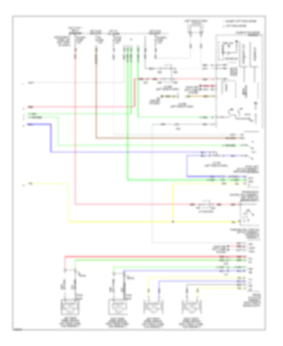 3.5L, Электросхема системы круизконтроля (2 из 2) для Toyota Sienna 2012