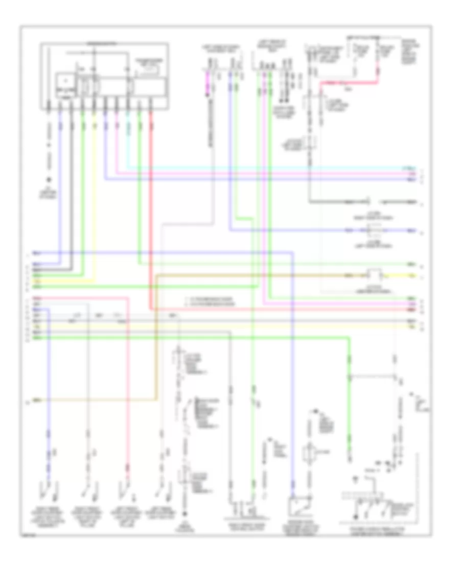Электросхема центрального замка, С Система безключевого доступа (3 из 4) для Toyota Sienna 2012