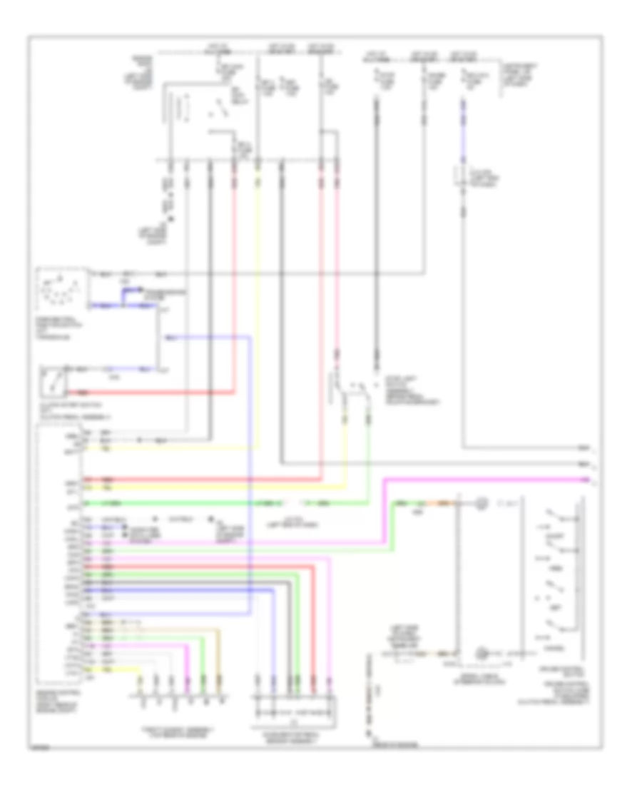 Электросхема системы круизконтроля (1 из 2) для Toyota Yaris L 2014