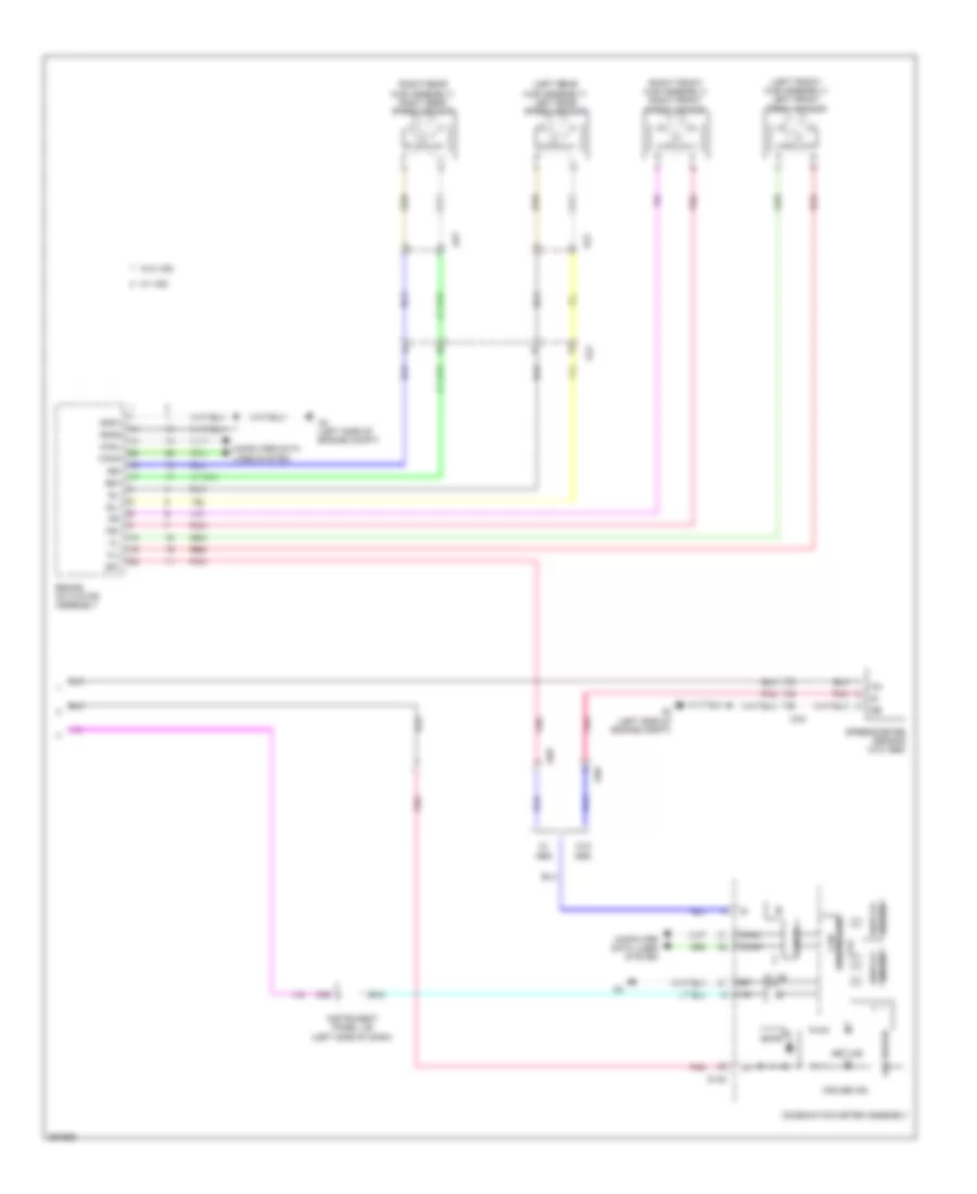 Электросхема системы круизконтроля (2 из 2) для Toyota Yaris L 2014
