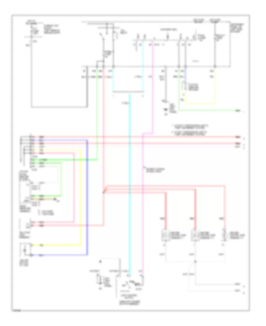 Электросхема подсветки приборов (1 из 2) для Toyota Yaris L 2014