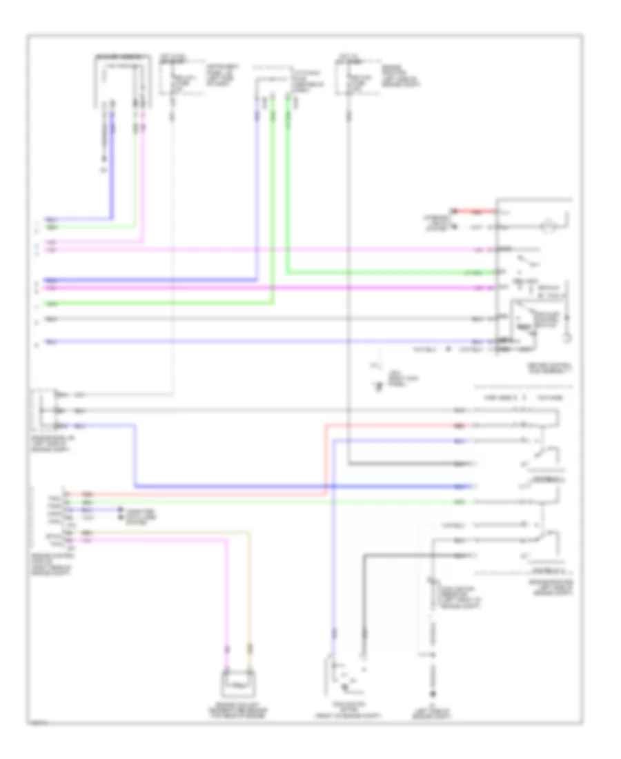 Электросхема кондиционера с ручный управлением (2 из 2) для Toyota Yaris LE 2014