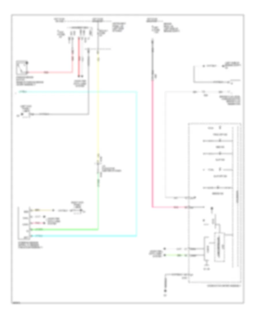 Электросхема антиблокировочной тормозной системы АБС (ABS), С VSC (2 из 2) для Toyota Yaris LE 2014
