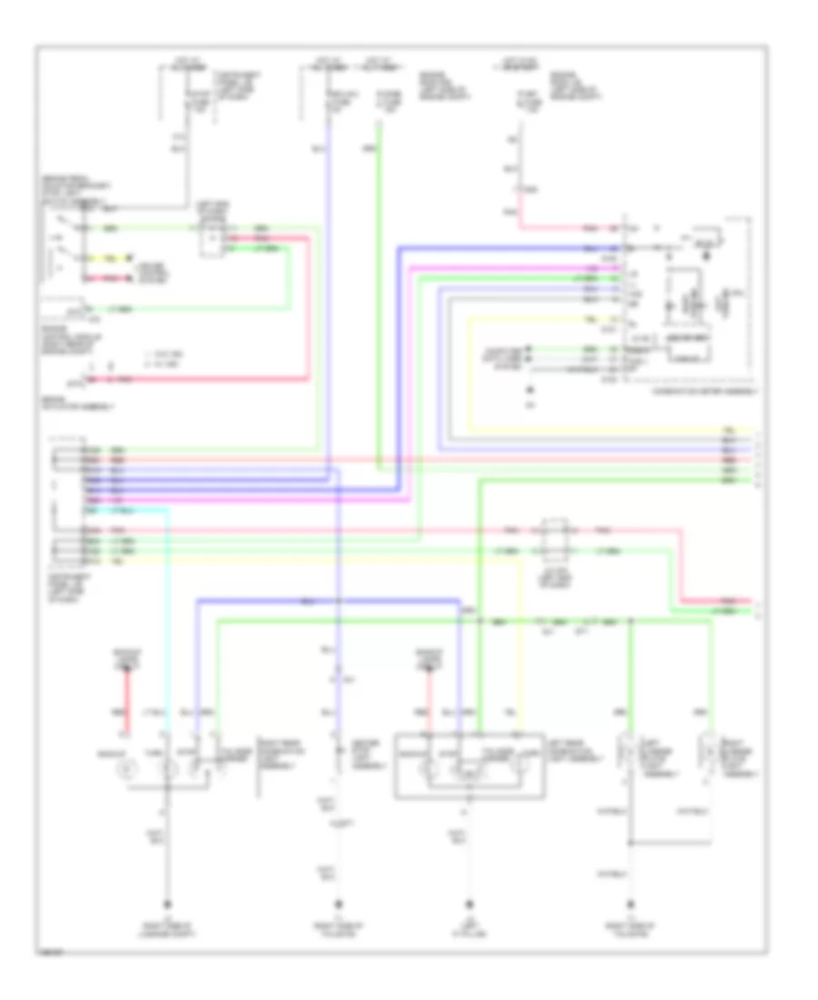 Электросхема внешнего освещения (1 из 2) для Toyota Yaris LE 2014