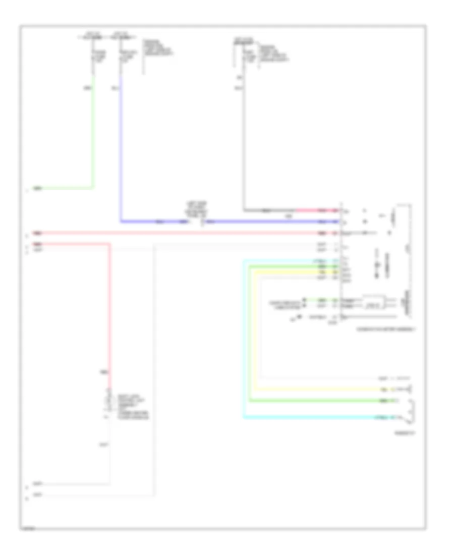 Электросхема подсветки приборов (2 из 2) для Toyota Yaris LE 2014