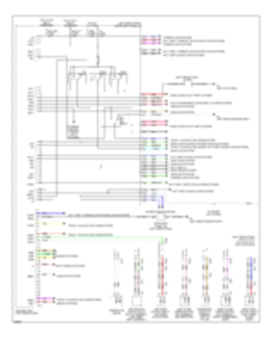 схема ЭКЮ тела (1 из 2) для Toyota Sienna LE 2012
