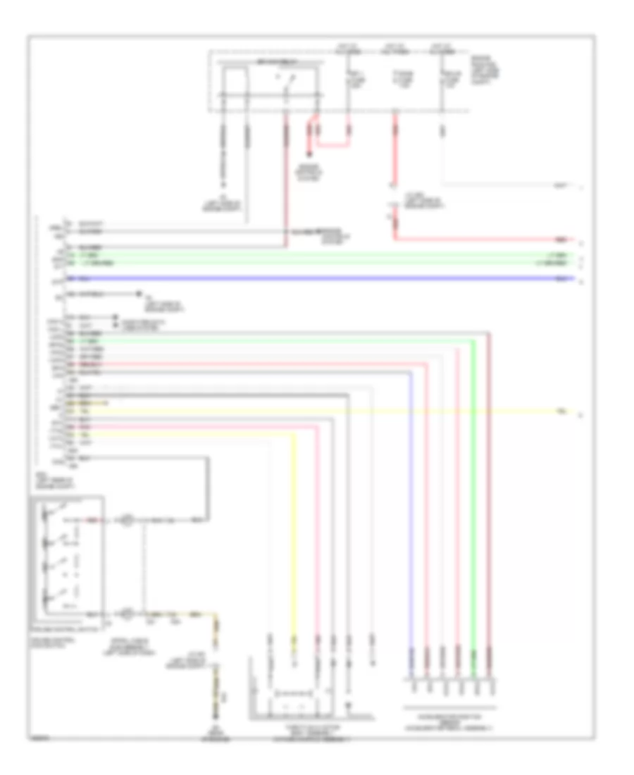 2.7L, Электросхема системы круизконтроля (1 из 2) для Toyota Sienna LE 2012