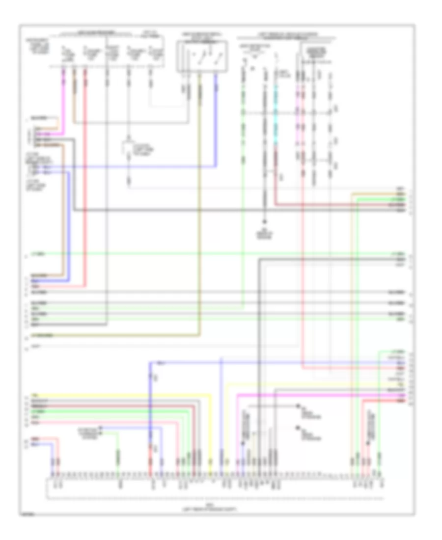 2.7L, Электросхема системы управления двигателем (2 из 4) для Toyota Sienna LE 2012