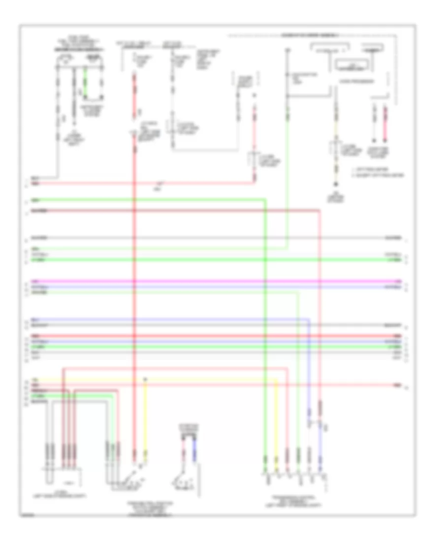 3.5L, Электросхема системы управления двигателем (4 из 6) для Toyota Sienna LE 2012