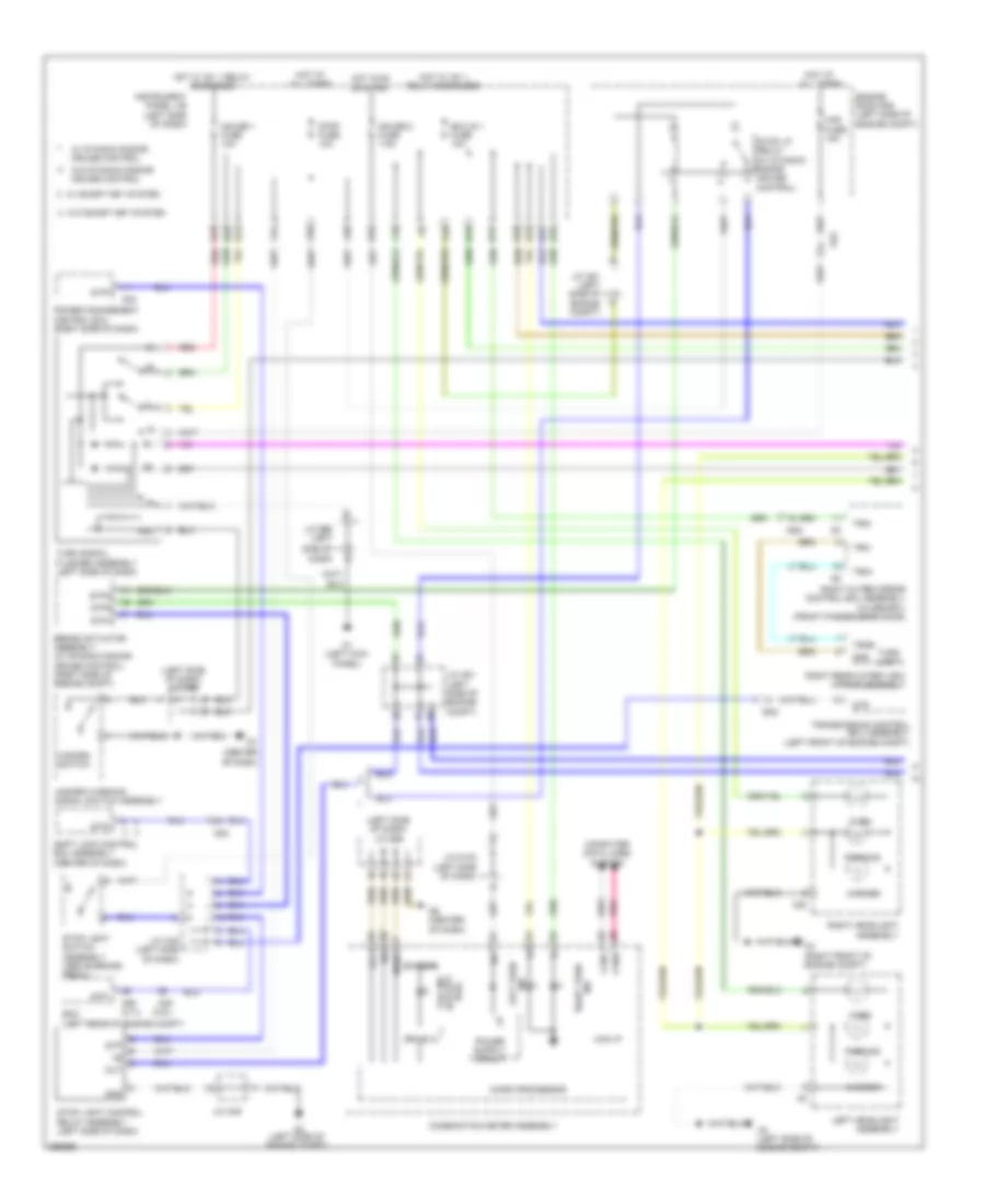 Электросхема внешнего освещения (1 из 2) для Toyota Sienna LE 2012