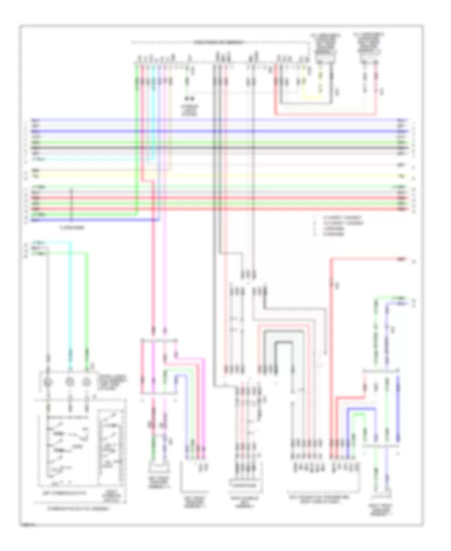 Электросхема магнитолы, без Навигация (3 из 4) для Toyota Sienna LE 2012