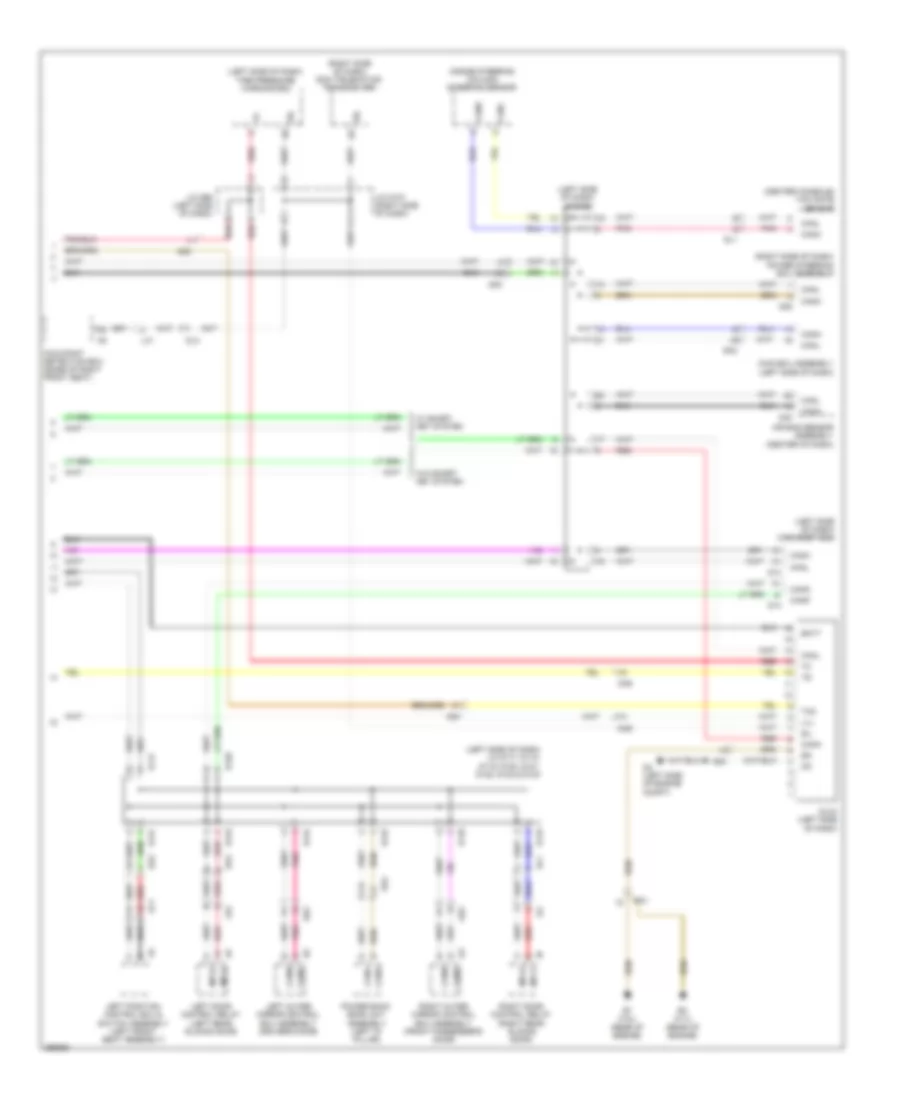 Электросхема линии передачи данных CAN (2 из 2) для Toyota Sienna XLE 2012
