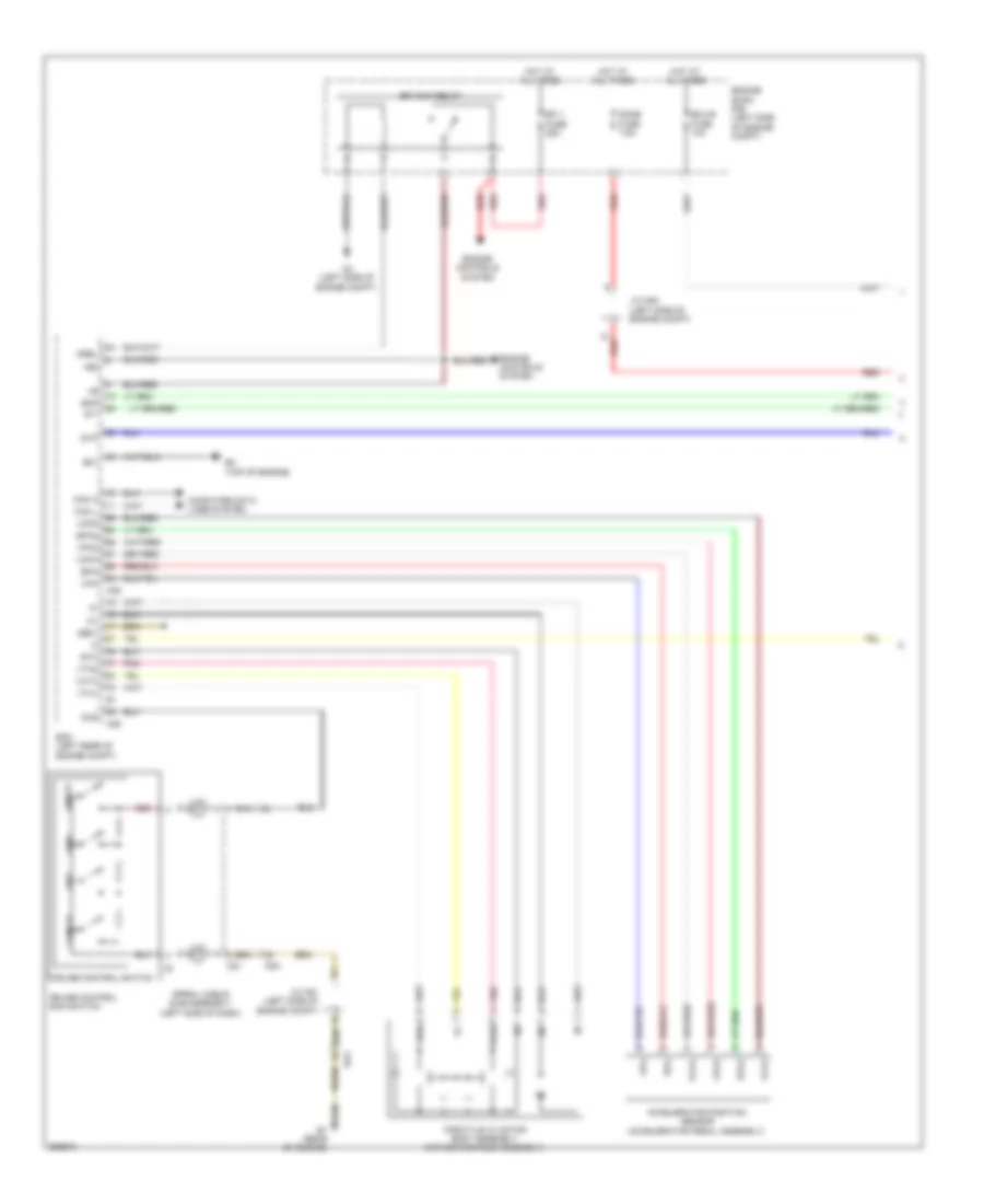 3.5L, Электросхема системы круизконтроля (1 из 2) для Toyota Sienna XLE 2012