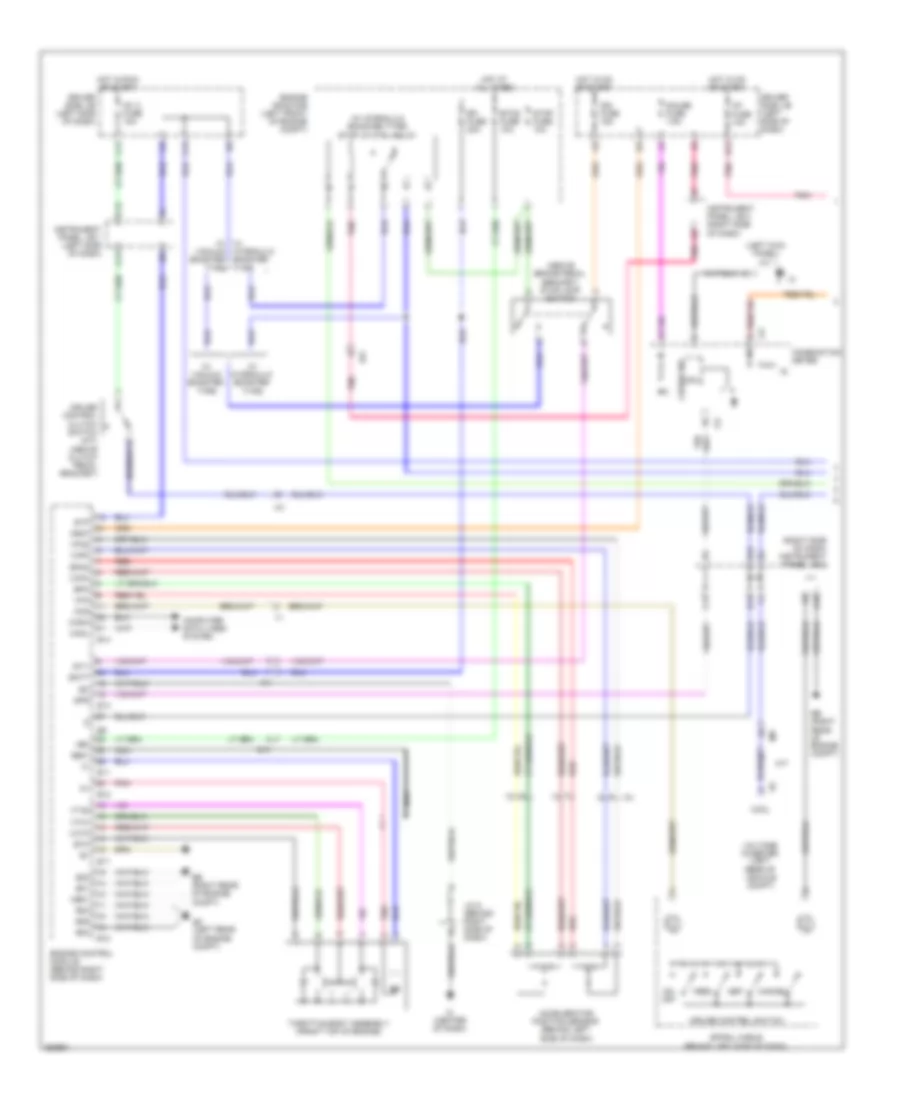 4.0L, Электросхема системы круизконтроля (1 из 2) для Toyota Tacoma 2012