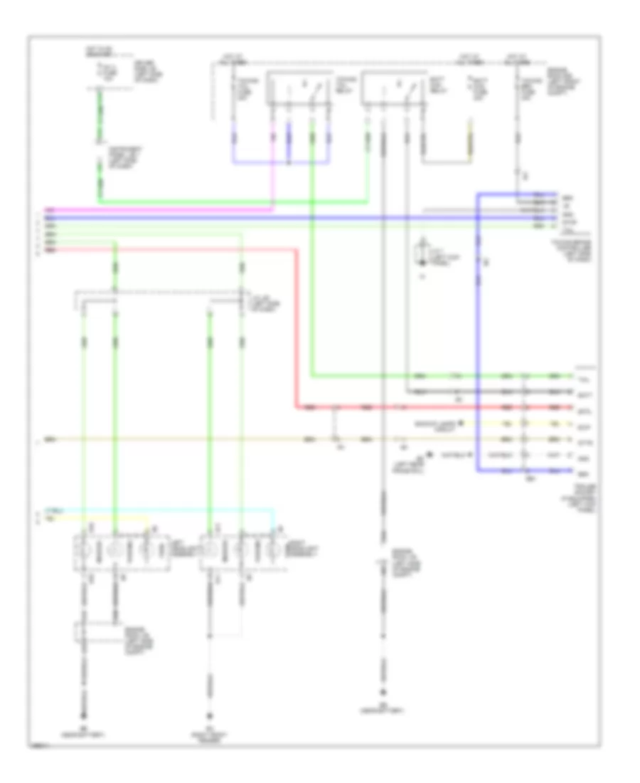 Электросхема внешнего освещения, С Буксировка Трейлера (4 из 4) для Toyota Tacoma 2012