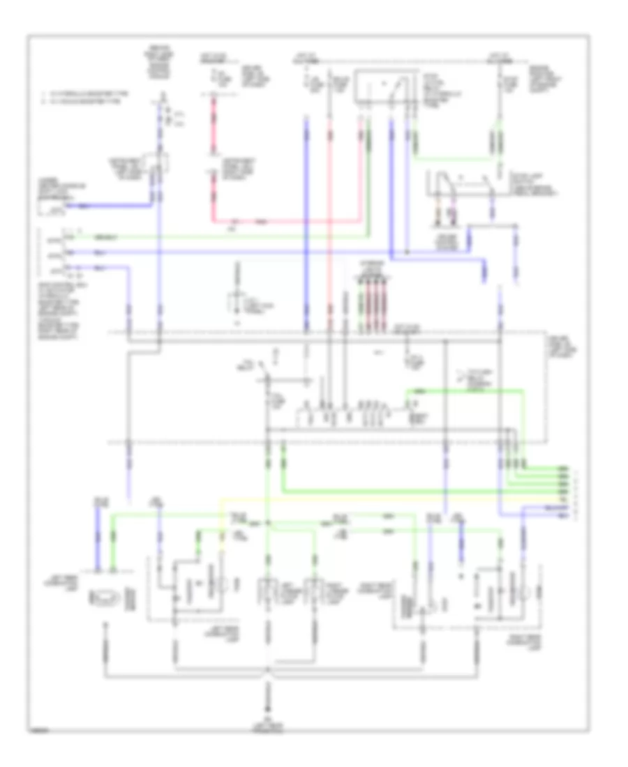 Электросхема внешнего освещения, без Буксировка Трейлера (1 из 3) для Toyota Tacoma 2012