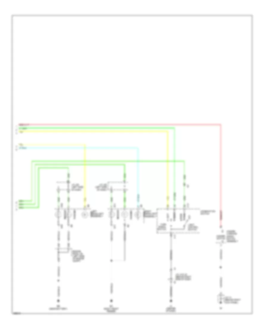 Электросхема внешнего освещения, без Буксировка Трейлера (3 из 3) для Toyota Tacoma 2012