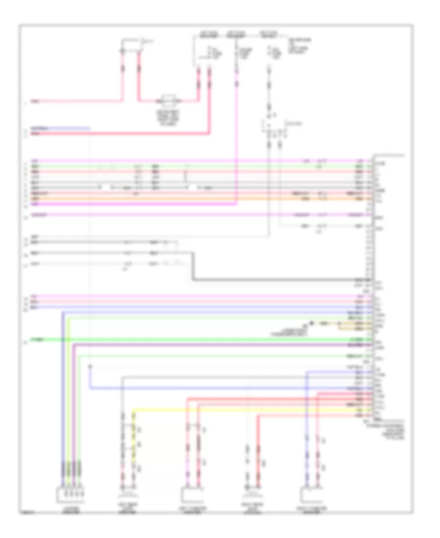 Электросхема магнитолы, С Навигация (4 из 4) для Toyota Tacoma 2012