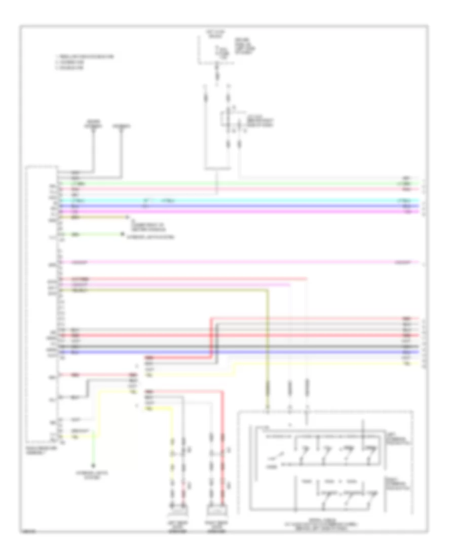 Электросхема магнитолы, без Навигация (1 из 3) для Toyota Tacoma 2012