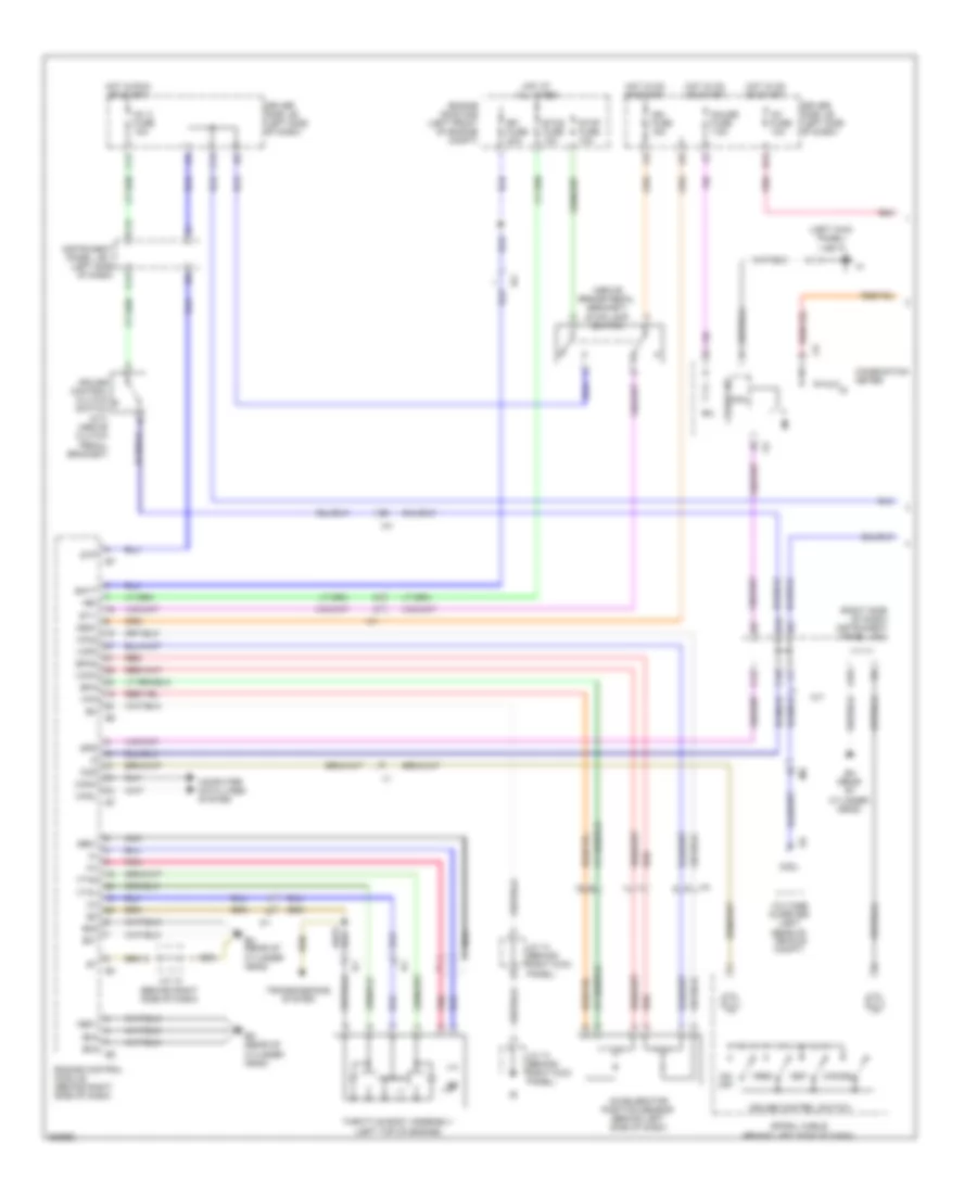 2.7L, Электросхема системы круизконтроля (1 из 2) для Toyota Tacoma PreRunner 2012