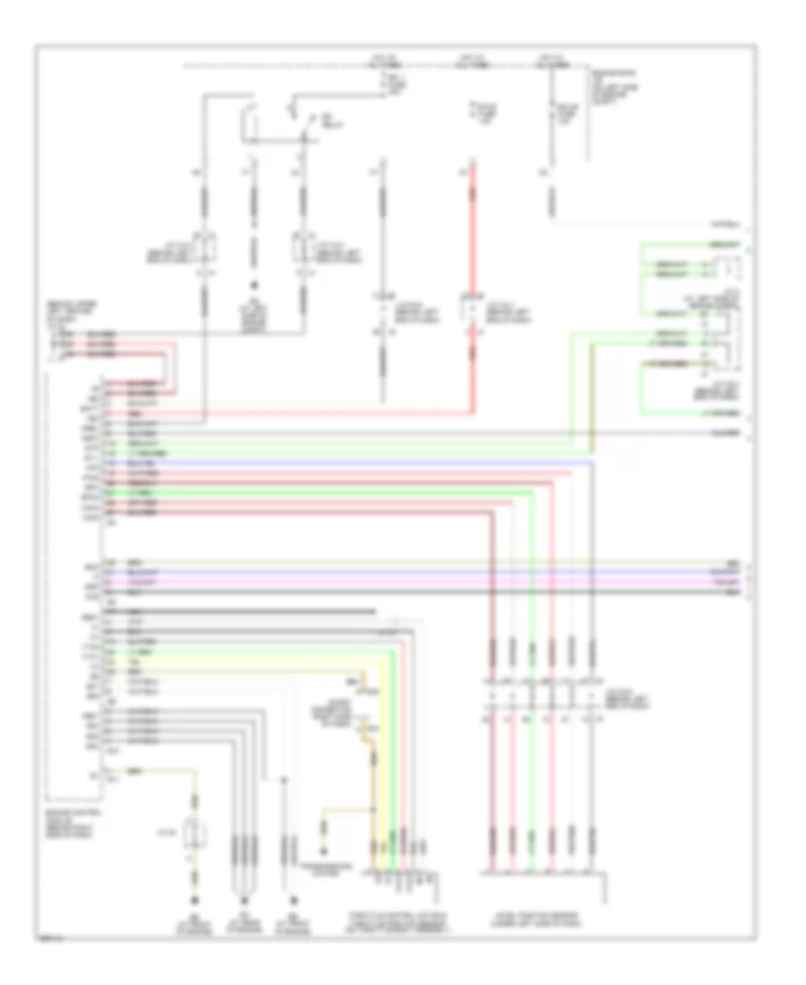 Электросхема системы круизконтроля (1 из 2) для Toyota Sienna LE 2008