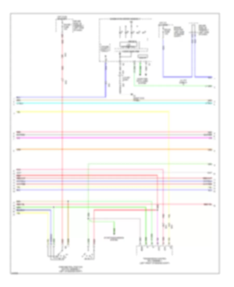 3.5L, Электросхема системы управления двигателем (4 из 6) для Toyota Venza LE 2012