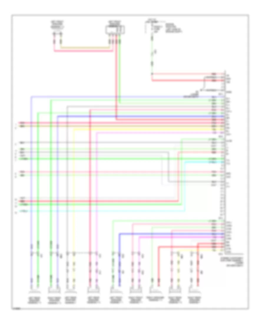 Схема С 13 акустическими системами, без Навигация (3 из 3) для Toyota Venza LE 2012