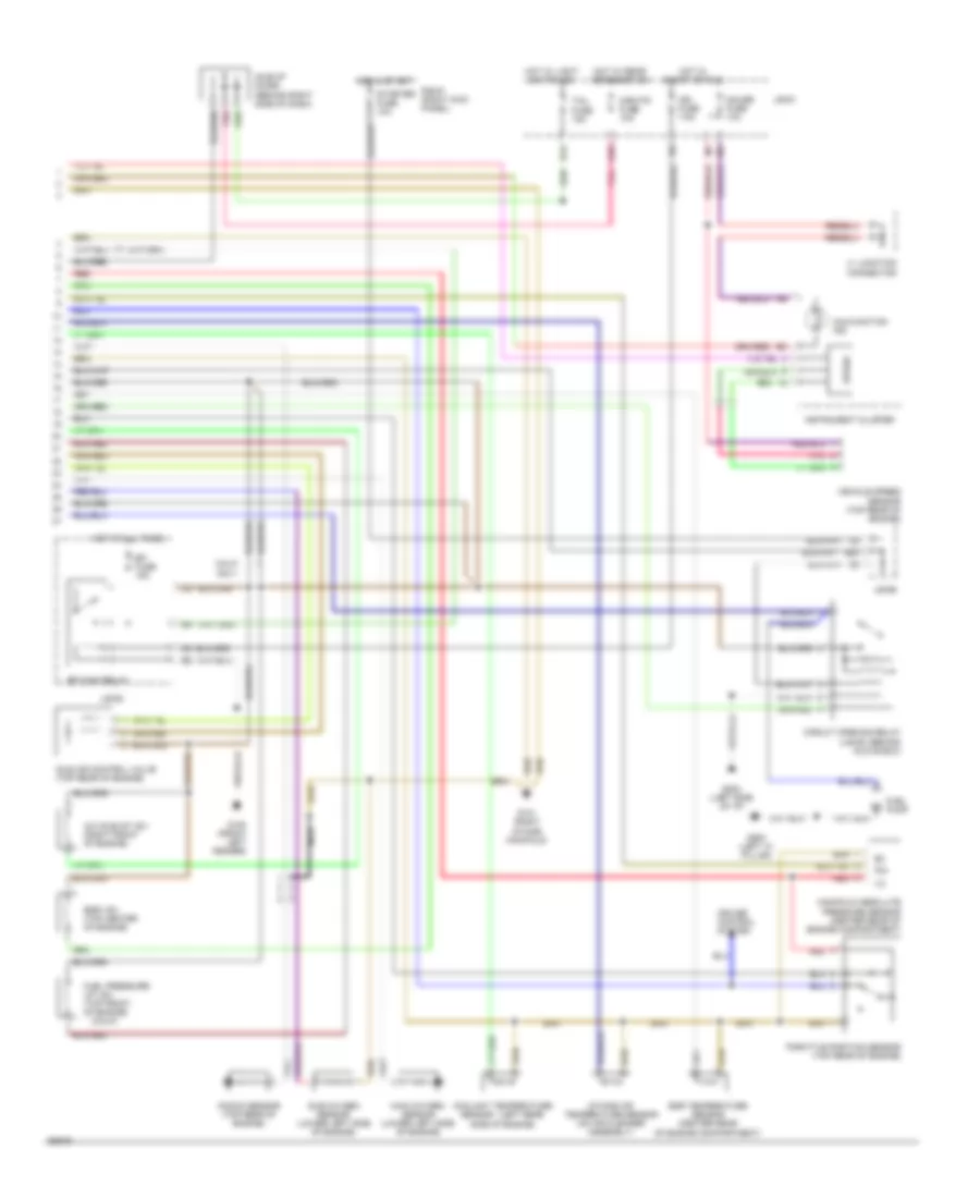 2.2L, Engine Performance Wiring Diagrams, A/T & California M/T (2 из 2) для Toyota Camry DX 1994