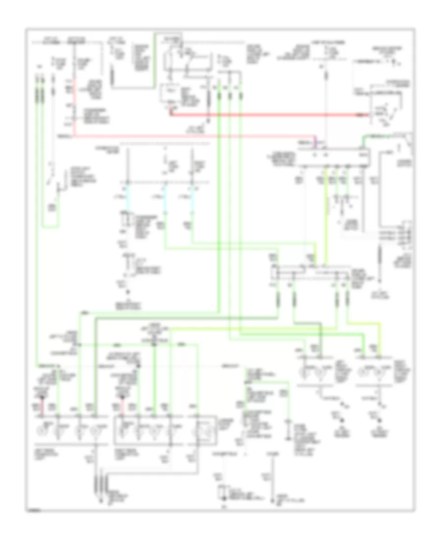 Электросхема внешнего освещения для Toyota Camry Solara SE 2006