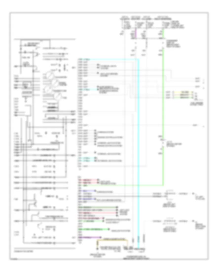 Электросхема панели приборов (1 из 2) для Toyota Camry Solara SE 2006