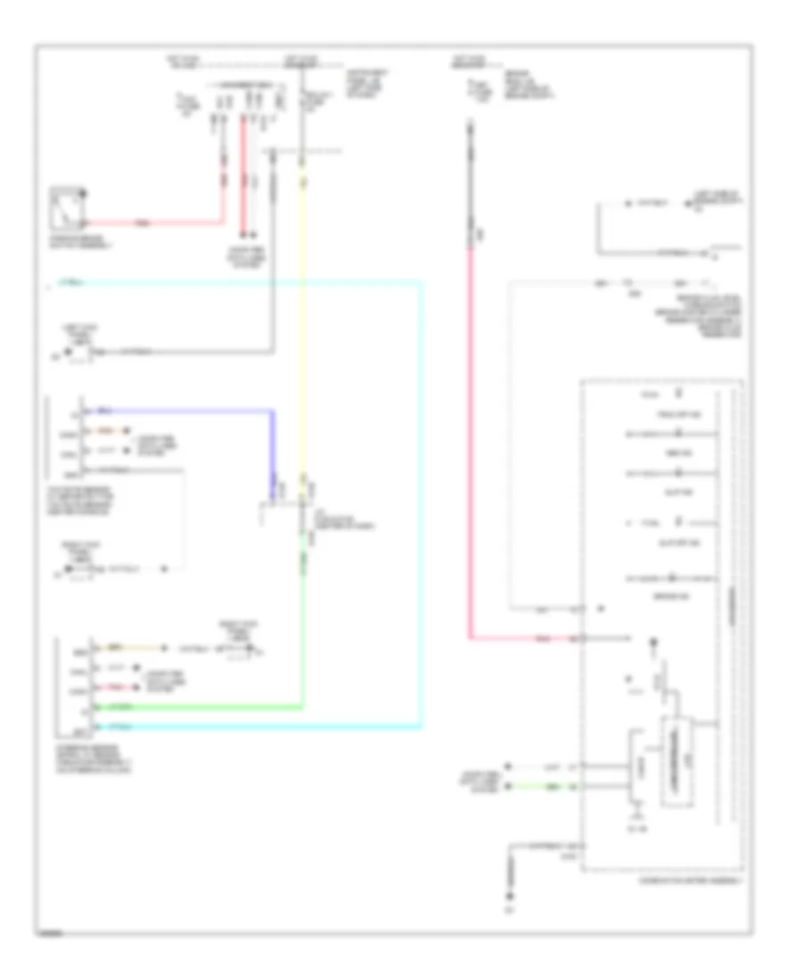 Электросхема антиблокировочной тормозной системы АБС (ABS), С Хэтчбек VSC (2 из 2) для Toyota Yaris SE 2012