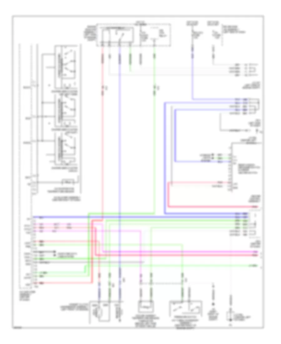 Электросхема кондиционера с ручный управлением (1 из 2) для Toyota 4Runner Limited 2013