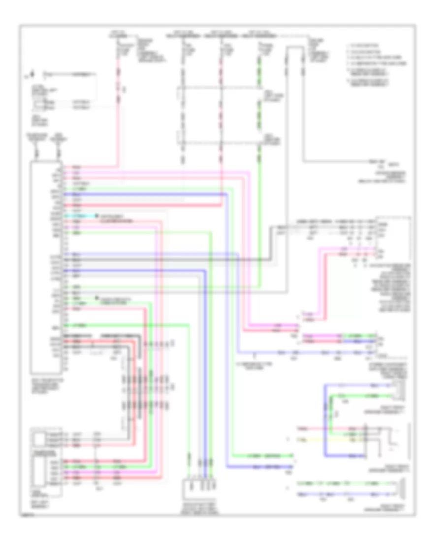 Электросхема системы Telematics для Toyota 4Runner Limited 2013