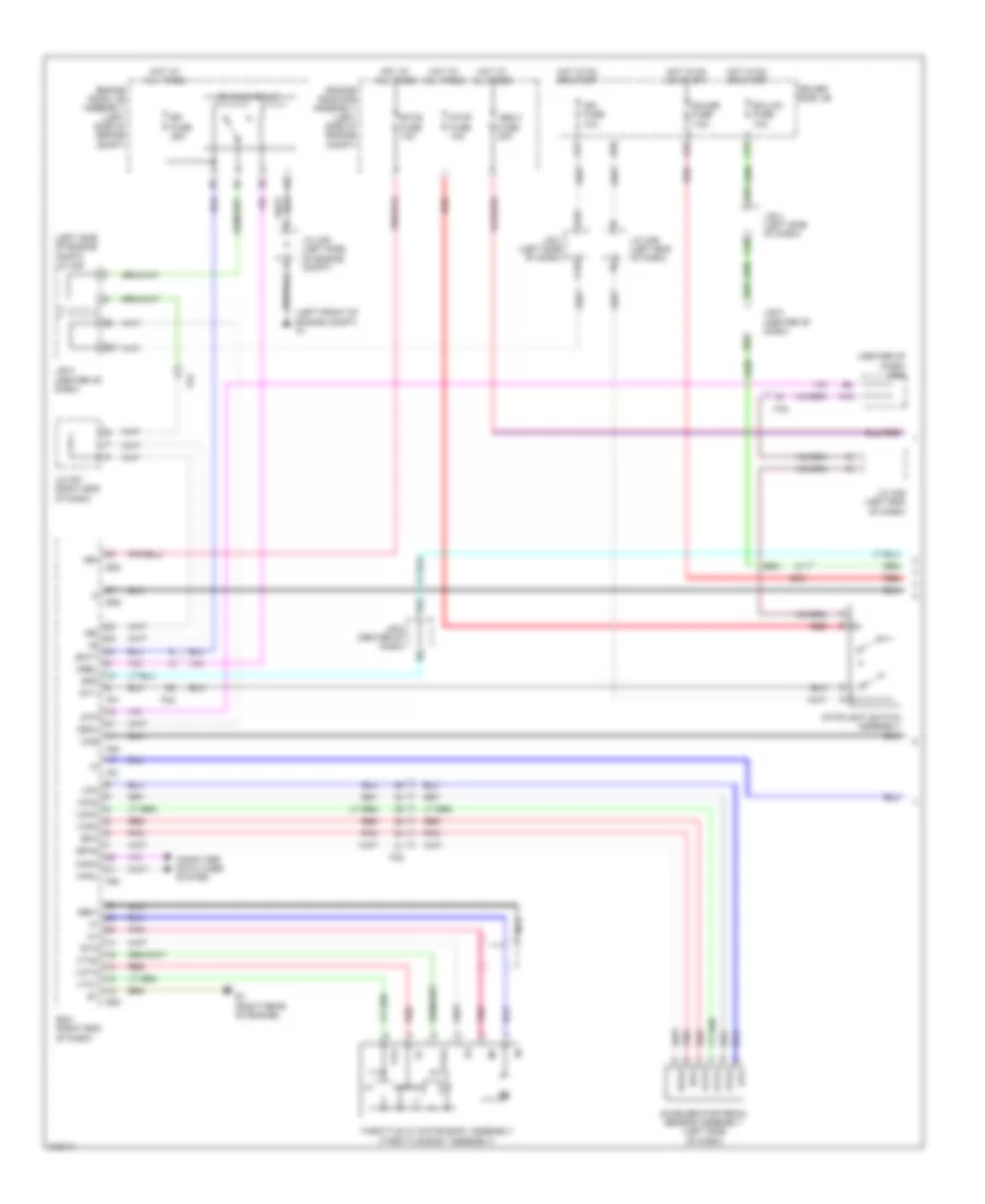 Электросхема системы круизконтроля (1 из 2) для Toyota 4Runner Limited 2011